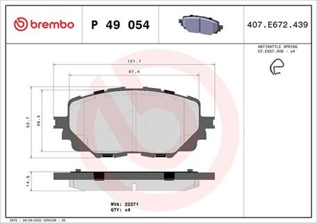 Magneti Marelli 363700449054 - Гальмівні колодки, дискові гальма autocars.com.ua