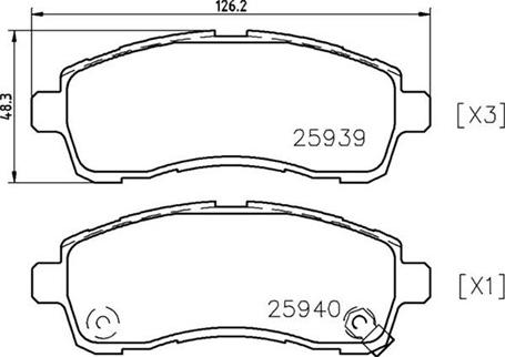 MK Kashiyama D3144M-01 - Гальмівні колодки, дискові гальма autocars.com.ua