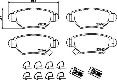 Magneti Marelli 363700459031 - Гальмівні колодки, дискові гальма autocars.com.ua