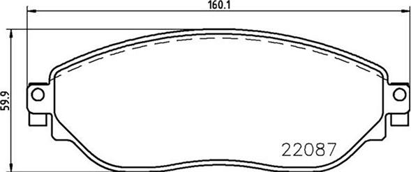 Magneti Marelli 363700459082 - Тормозные колодки, дисковые, комплект autodnr.net