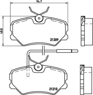 Magneti Marelli 363700461035 - Тормозные колодки, дисковые, комплект avtokuzovplus.com.ua