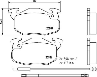 Magneti Marelli 363700461044 - Тормозные колодки, дисковые, комплект autodnr.net