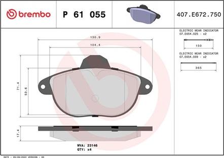 Magneti Marelli 363700461055 - Гальмівні колодки, дискові гальма autocars.com.ua