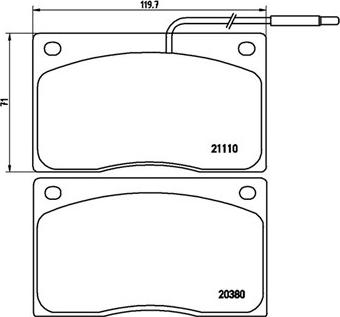 Magneti Marelli 363700468012 - Гальмівні колодки, дискові гальма autocars.com.ua