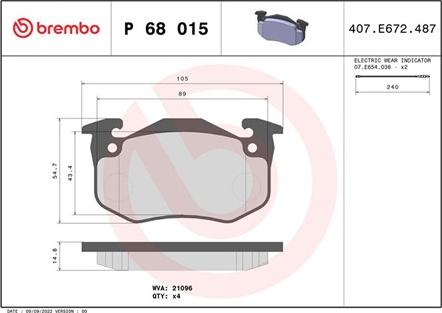 Magneti Marelli 363700468015 - Гальмівні колодки, дискові гальма autocars.com.ua