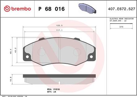 Magneti Marelli 363700468016 - Гальмівні колодки, дискові гальма autocars.com.ua