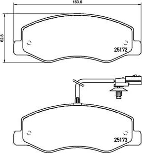 Magneti Marelli 363700468061 - Гальмівні колодки, дискові гальма autocars.com.ua