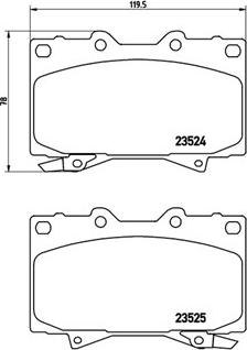 Lucas Electrical 6131979 - Гальмівні колодки, дискові гальма autocars.com.ua