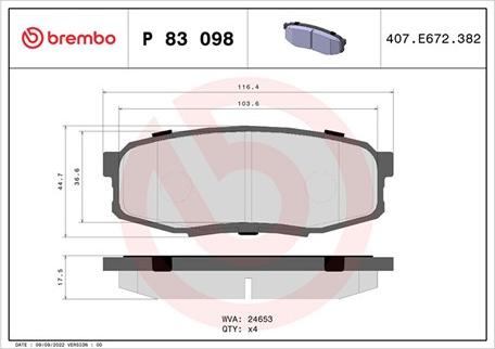 Magneti Marelli 363700483098 - Гальмівні колодки, дискові гальма autocars.com.ua