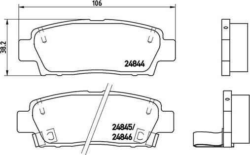 Magneti Marelli 363700483111 - Гальмівні колодки, дискові гальма autocars.com.ua