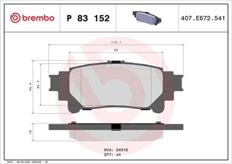 Magneti Marelli 363700483152 - Гальмівні колодки, дискові гальма autocars.com.ua