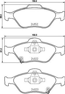 Magneti Marelli 363700483159 - Тормозные колодки, дисковые, комплект autodnr.net