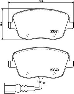 Magneti Marelli 363700485077 - Гальмівні колодки, дискові гальма autocars.com.ua