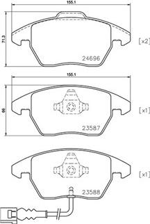 Magneti Marelli 363700485146 - Гальмівні колодки, дискові гальма autocars.com.ua