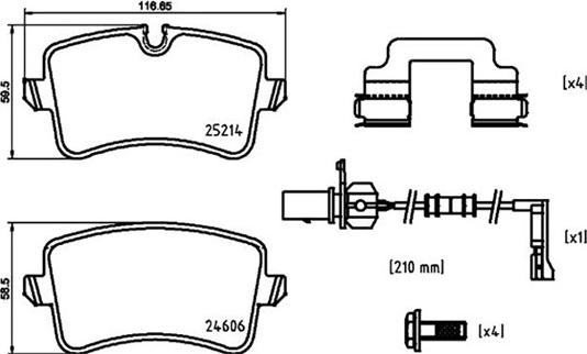 Magneti Marelli 363700485150 - Тормозные колодки, дисковые, комплект avtokuzovplus.com.ua