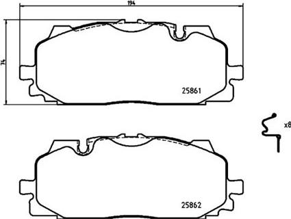 AUDI 4K098151 - Гальмівні колодки, дискові гальма autocars.com.ua