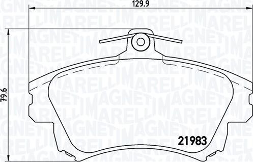 Magneti Marelli 363700486017 - Тормозные колодки, дисковые, комплект autodnr.net