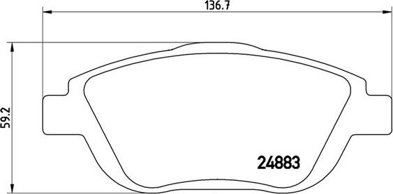 Magneti Marelli 363700561103 - Гальмівні колодки, дискові гальма autocars.com.ua