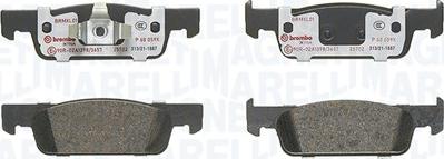 Magneti Marelli 363700568059 - Тормозные колодки, дисковые, комплект autodnr.net