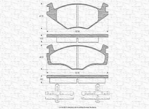 Magneti Marelli 363702160010 - Гальмівні колодки, дискові гальма autocars.com.ua