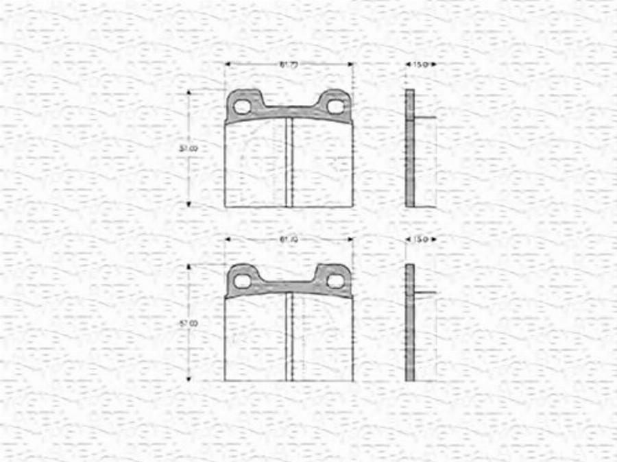 Magneti Marelli 363702160101 - Тормозные колодки, дисковые, комплект avtokuzovplus.com.ua