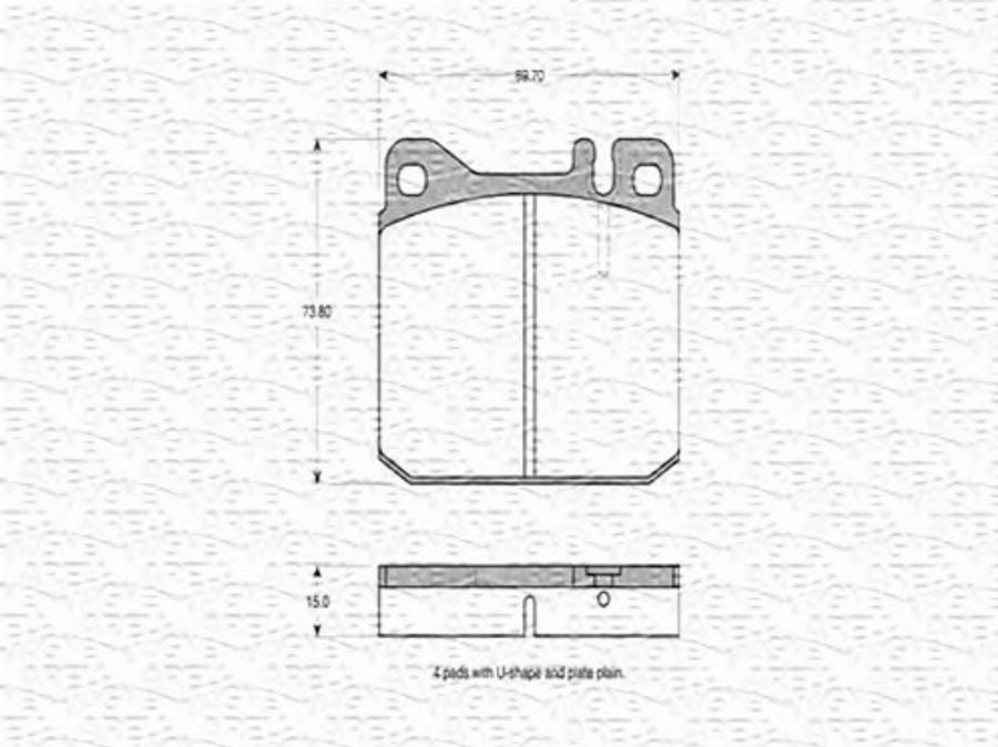 Magneti Marelli 363702160107 - Тормозные колодки, дисковые, комплект avtokuzovplus.com.ua