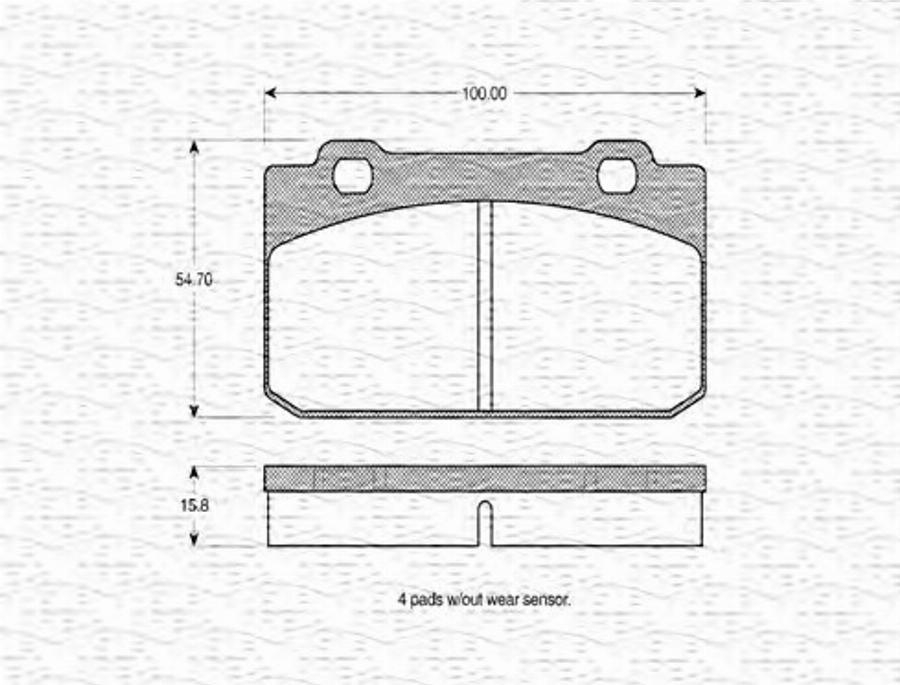 Magneti Marelli 363702160157 - Гальмівні колодки, дискові гальма autocars.com.ua