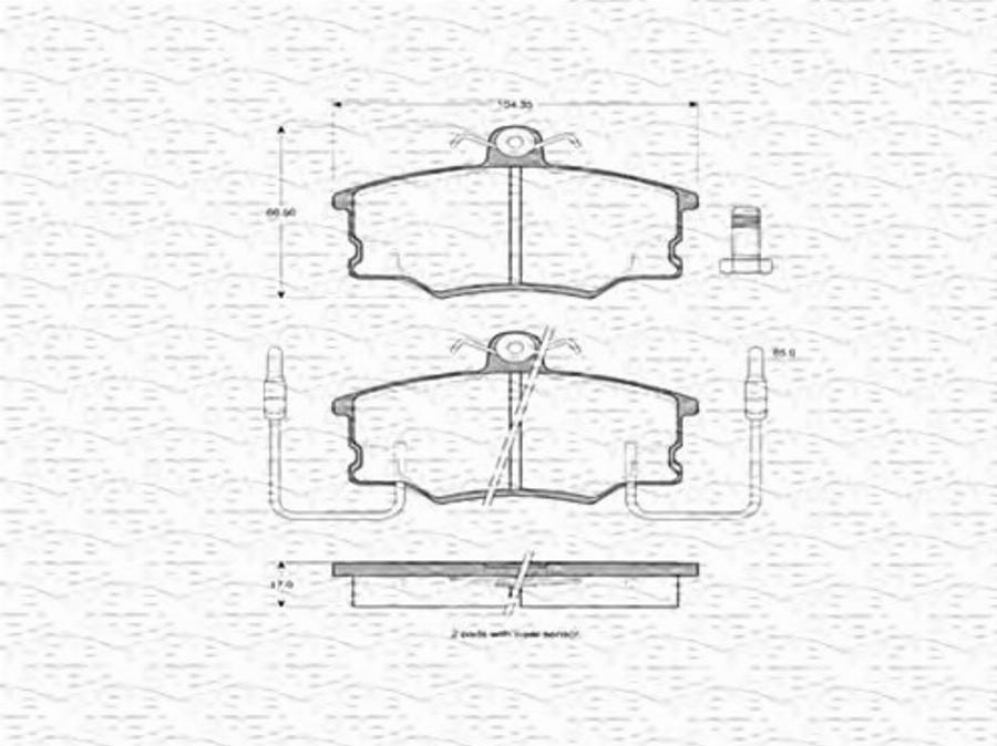 Magneti Marelli 363702160178 - Тормозные колодки, дисковые, комплект autodnr.net