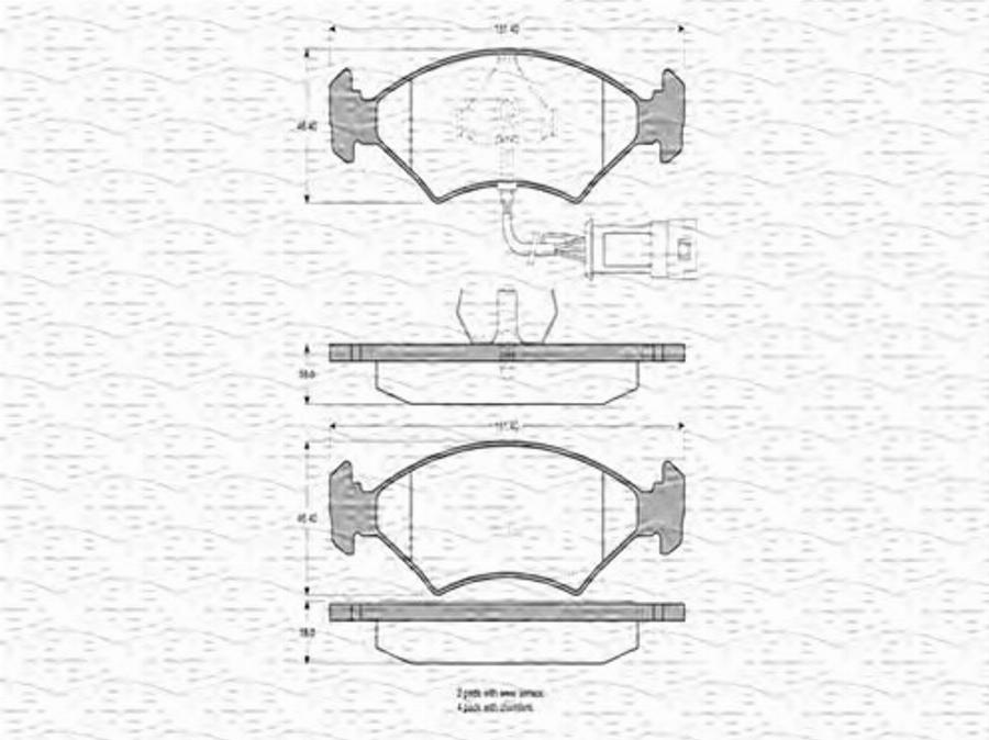 Magneti Marelli 363702160194 - Гальмівні колодки, дискові гальма autocars.com.ua