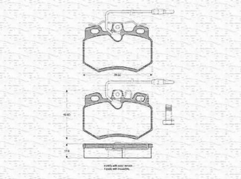 Magneti Marelli 430216170217 - Гальмівні колодки, дискові гальма autocars.com.ua