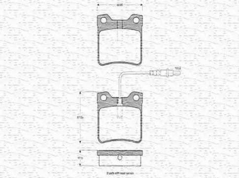 Magneti Marelli 363702160240 - Тормозные колодки, дисковые, комплект avtokuzovplus.com.ua