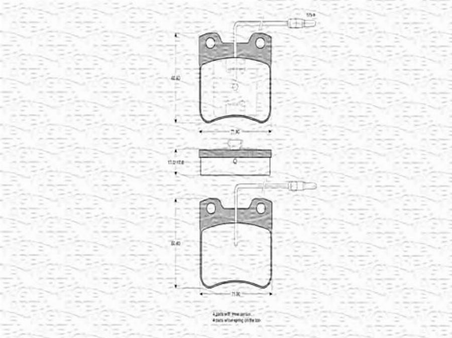 Magneti Marelli 363702160275 - Тормозные колодки, дисковые, комплект avtokuzovplus.com.ua