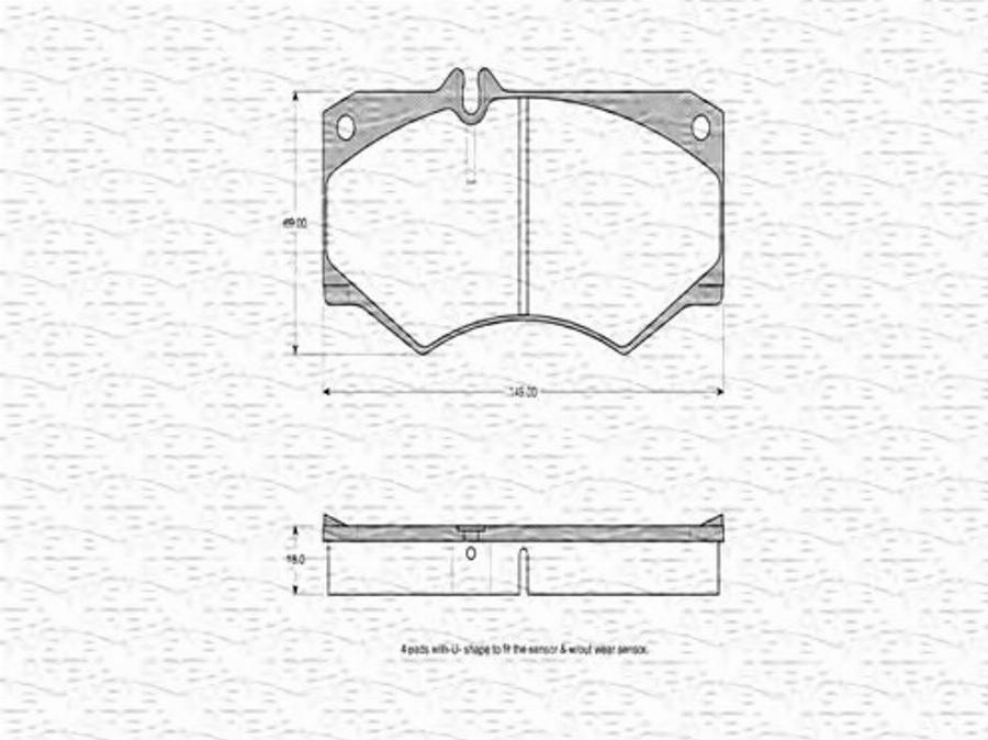 Magneti Marelli 363702160309 - Тормозные колодки, дисковые, комплект avtokuzovplus.com.ua