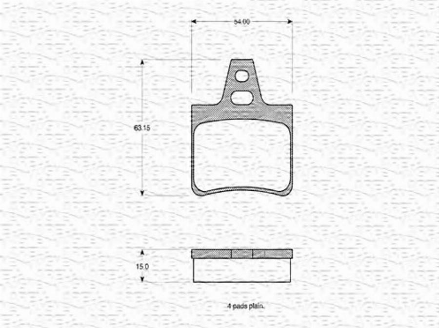 Magneti Marelli 363702160329 - Гальмівні колодки, дискові гальма autocars.com.ua