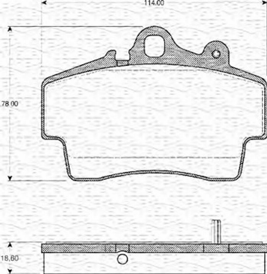 Magneti Marelli 363702160380 - Тормозные колодки, дисковые, комплект autodnr.net