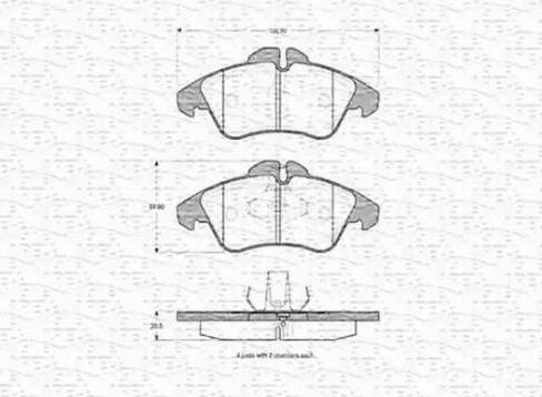 Magneti Marelli 363702160394 - Гальмівні колодки, дискові гальма autocars.com.ua