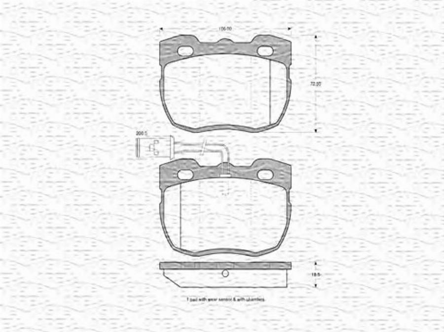 Magneti Marelli 363702160558 - Тормозные колодки, дисковые, комплект avtokuzovplus.com.ua