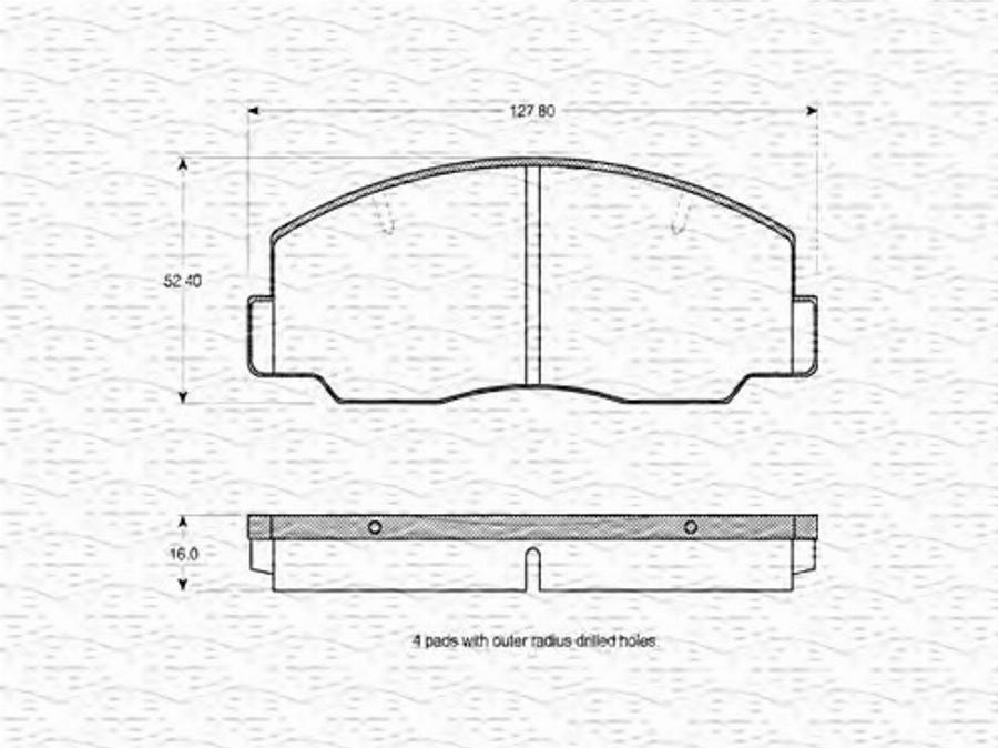 Magneti Marelli 363702160559 - Тормозные колодки, дисковые, комплект autodnr.net