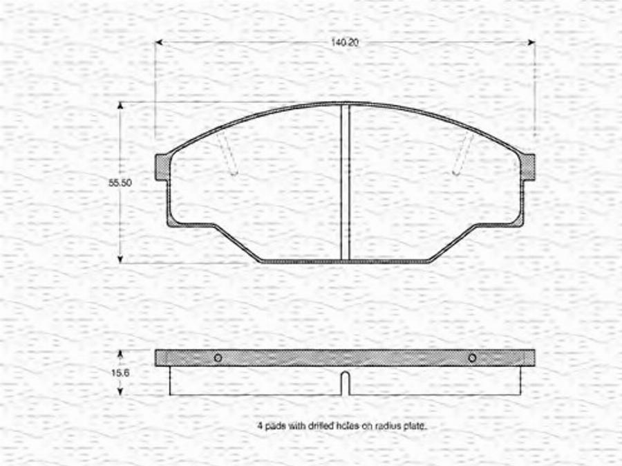 Magneti Marelli 363702160612 - Гальмівні колодки, дискові гальма autocars.com.ua