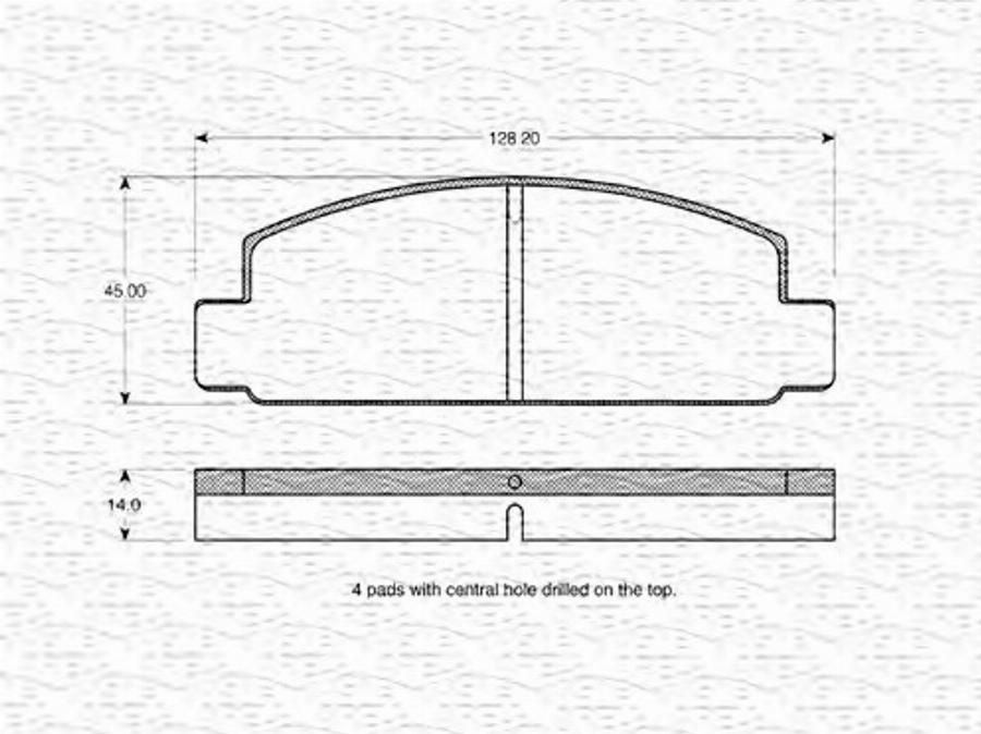 Magneti Marelli 363702160674 - Гальмівні колодки, дискові гальма autocars.com.ua