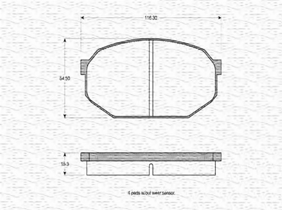 Magneti Marelli 363702160691 - Гальмівні колодки, дискові гальма autocars.com.ua