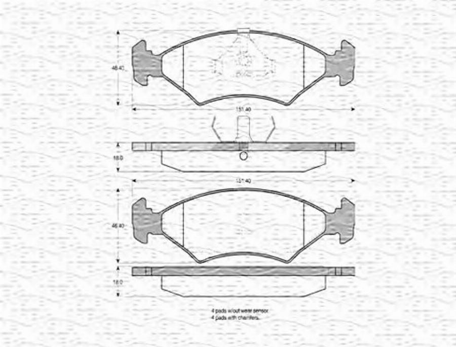 Magneti Marelli 363702160712 - Гальмівні колодки, дискові гальма autocars.com.ua