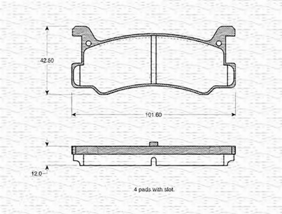 Magneti Marelli 363702160817 - Гальмівні колодки, дискові гальма autocars.com.ua