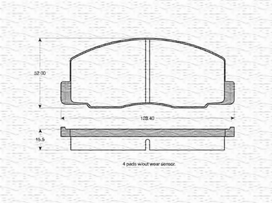 Magneti Marelli 363702160826 - Тормозные колодки, дисковые, комплект avtokuzovplus.com.ua