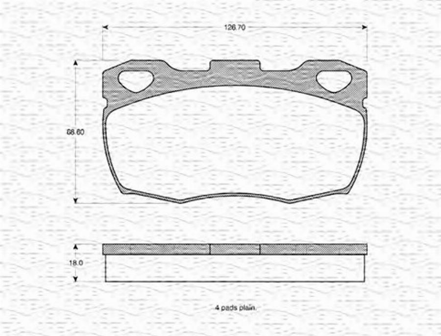 Magneti Marelli 363702160829 - Тормозные колодки, дисковые, комплект avtokuzovplus.com.ua