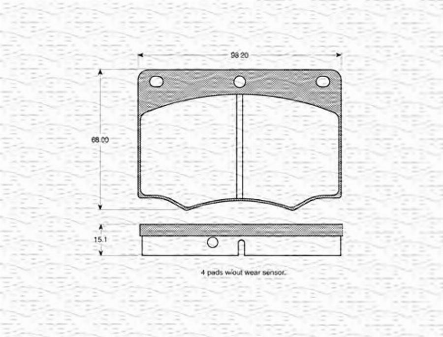 Magneti Marelli 363702160878 - Тормозные колодки, дисковые, комплект avtokuzovplus.com.ua