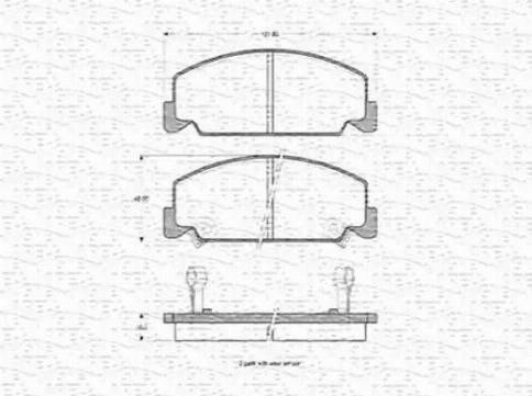 Magneti Marelli 363702160904 - Тормозные колодки, дисковые, комплект avtokuzovplus.com.ua