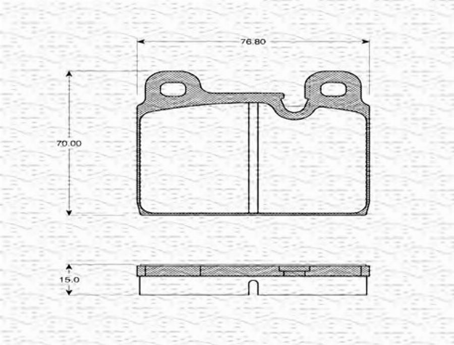 Magneti Marelli 363702160981 - Тормозные колодки, дисковые, комплект autodnr.net