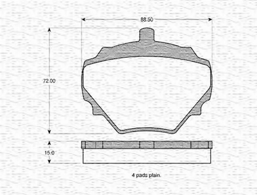 Magneti Marelli 363702160999 - Тормозные колодки, дисковые, комплект avtokuzovplus.com.ua