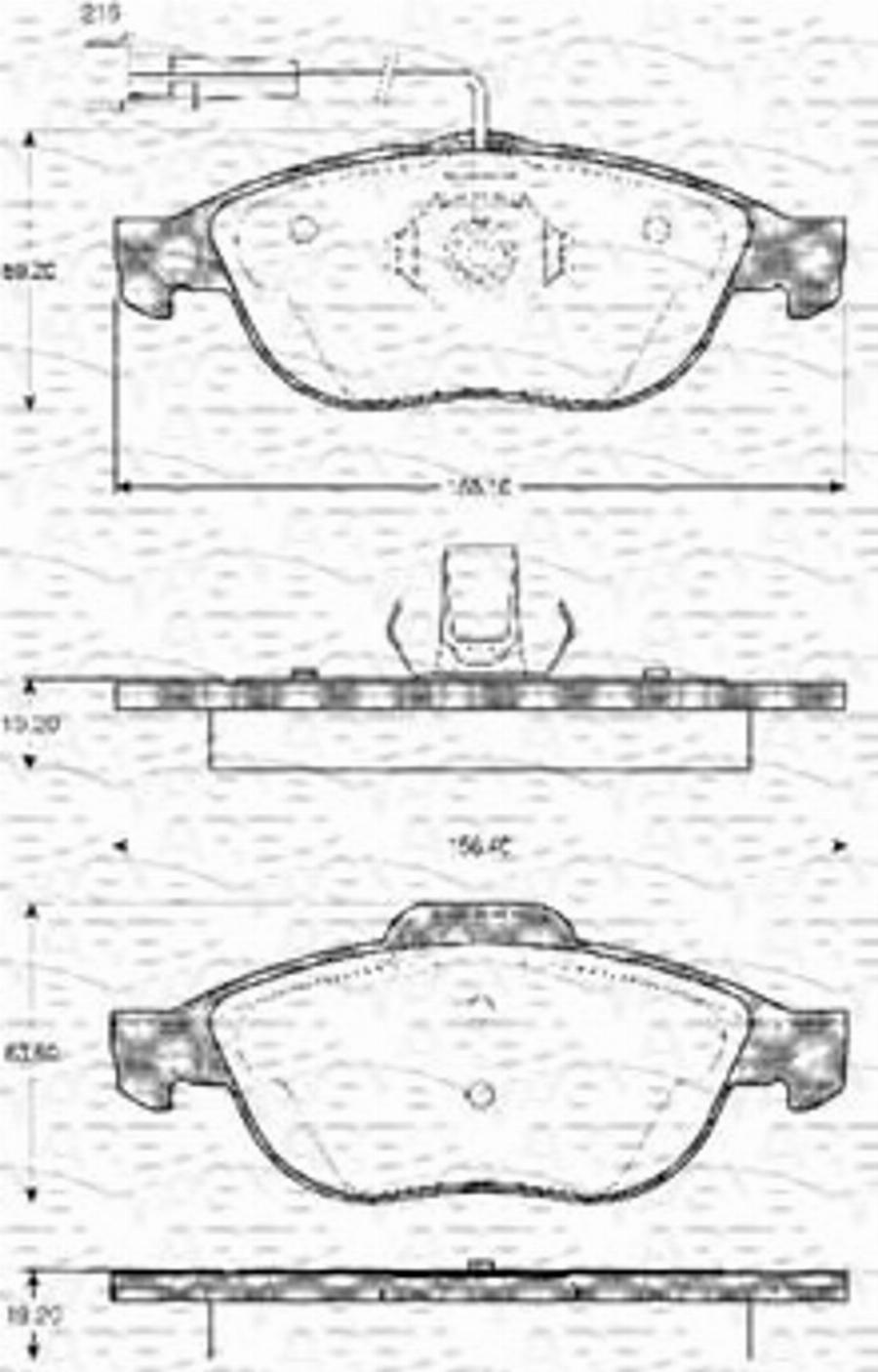 Magneti Marelli 363702161021 - Гальмівні колодки, дискові гальма autocars.com.ua